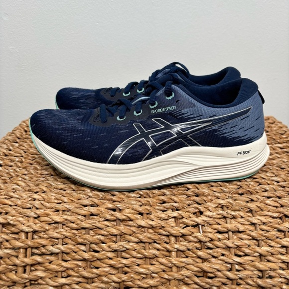 Asics Sneakers Women’s Size 7.5 Evoride Speed 2 Blue Expanse Navy Blue FF blast - Picture 3 of 11